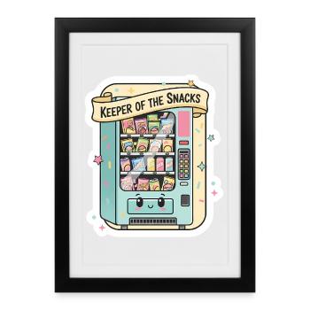 Keeper of the Snacks Vending - Framed poster (27 × 37 cm) - black - Front