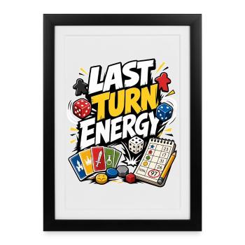 LAST TURN ENERGY - Framed poster (27 × 37 cm) - black - Front