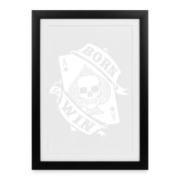 BORN TO WIN - Framed poster (27 × 37 cm) - black - Front