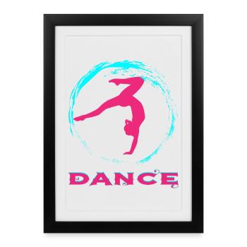 Dance - Framed poster (27 × 37 cm) - black - Front