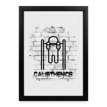 Calisthenics - Framed poster (27 × 37 cm) - black - Front