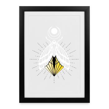 Firefly Moth Moth Moth - Framed poster (27 × 37 cm) - black - Front