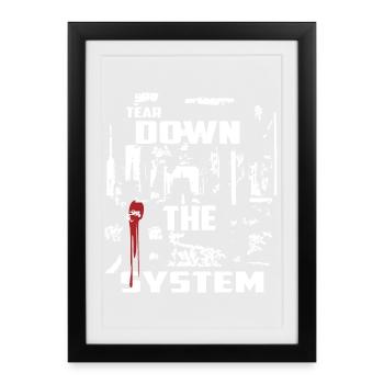 Destroy the system - Framed poster (27 × 37 cm) - black - Front