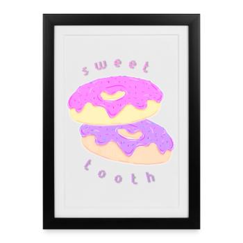 Sweet Tooth - Framed poster (27 × 37 cm) - black - Front