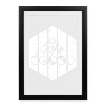 Meilleur joueur de billard - Affiche encadrée (27 × 37 cm) - noir - Devant