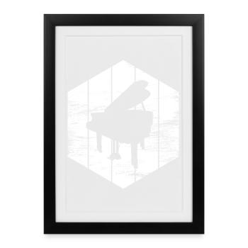 Aile - Affiche encadrée (27 × 37 cm) - noir - Devant
