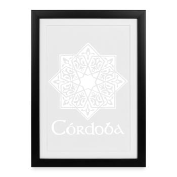 Cordoue 2 (foncé) - Affiche encadrée (27 × 37 cm) - noir - Devant