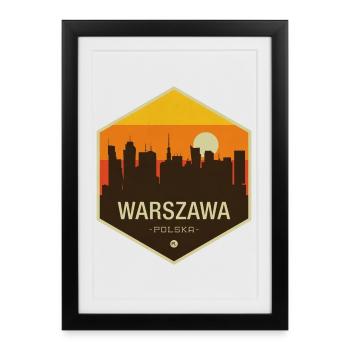 Horizon de Varsovie - Affiche encadrée (27 × 37 cm) - noir - Devant