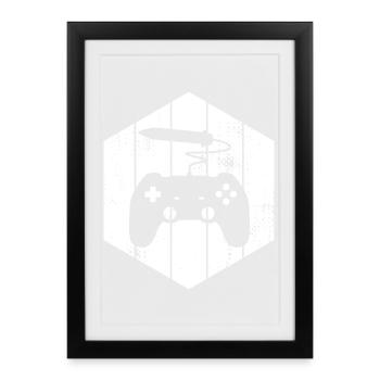 Artiste 2D - Affiche encadrée (27 × 37 cm) - noir - Devant