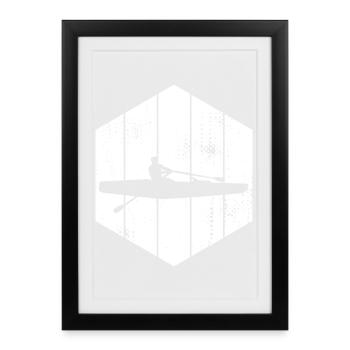 Skulls Rowing - Framed poster (27 × 37 cm) - black - Front