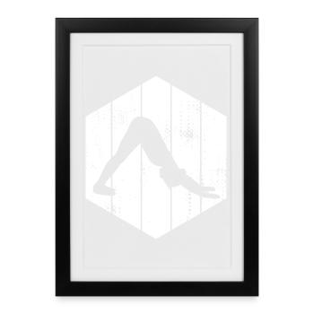 Yogini Sketch - Framed poster (27 × 37 cm) - black - Front