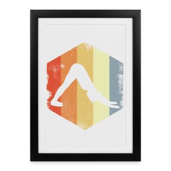 Yogini Drawing - Framed poster (27 × 37 cm) - black - Front