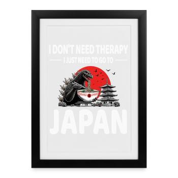 Japan - Framed poster (27 × 37 cm) - black - Front