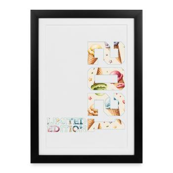 ÉDITION LIMITÉE 2021 5 ANS DE GLACE 5E ANNIVERSAIRE - Affiche encadrée (27 × 37 cm) - noir - Devant
