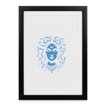 Mythological Medusa Design - Framed poster (27 × 37 cm) - black - Front