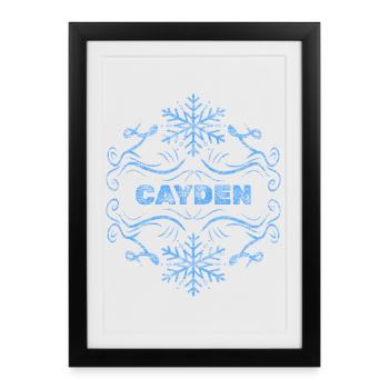 Cayden - Framed poster (27 × 37 cm) - black - Front