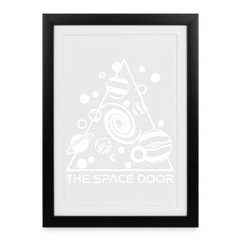 A door to space - Framed poster (27 × 37 cm) - black - Front