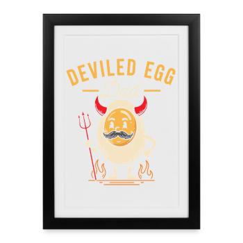 Deviled Egg Dad Thanskgiving Dinner - Framed poster (27 × 37 cm) - black - Front