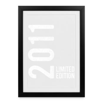 14ème Anniversaire Edition Limitée Millésime 2011 - Affiche encadrée (27 × 37 cm) - noir - Devant