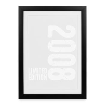 18 Year Old BDay Decorations 2008 18th Birthday - Framed poster (27 × 37 cm) - black - Front