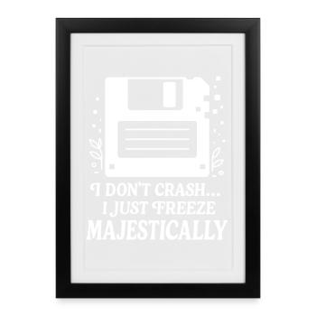 Gel majestueux - Affiche encadrée (27 × 37 cm) - noir - Devant