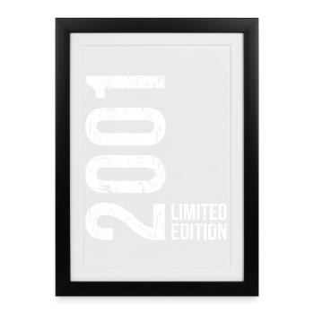 Limited Edition 2001 – Year of Birth Stolz - Framed poster (27 × 37 cm) - black - Front