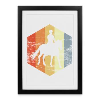 Look rétro de la conduite - Affiche encadrée (27 × 37 cm) - noir - Devant