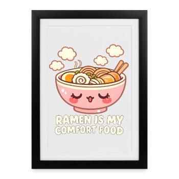 ramen - Framed poster (27 × 37 cm) - black - Front