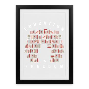 Mois de l’histoire des Noirs du Black Power - Affiche encadrée (27 × 37 cm) - noir - Devant