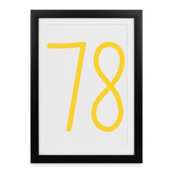 78 - Affiche encadrée (27 × 37 cm) - noir - Devant