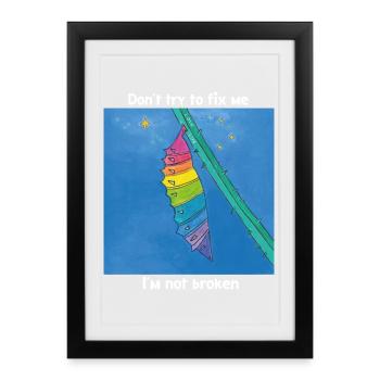 Good the way I am! - Framed poster (27 × 37 cm) - black - Front