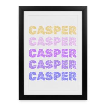 Casper - Framed poster (27 × 37 cm) - black - Front
