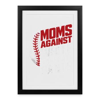 Baseball Mom: Humor Laundry and Sports - Framed poster (27 × 37 cm) - black - Front