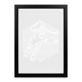 Pickleball Community Fans with Pickleball Community - Framed poster (27 × 37 cm) - black - Front