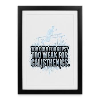 Calisthenics Eis - Framed poster (27 × 37 cm) - black - Front