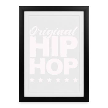 Style hip-hop original - Affiche encadrée (27 × 37 cm) - noir - Devant
