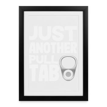 Juste un autre délire de sonde par onglet de boîte - Affiche encadrée (27 × 37 cm) - noir - Devant