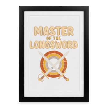 Master of the Longsword - Framed poster (27 × 37 cm) - black - Front