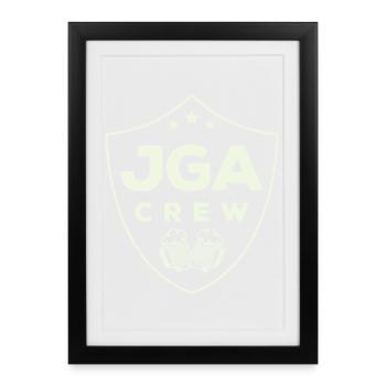 jga_crew_wappen- - Framed poster (27 × 37 cm) - black - Front
