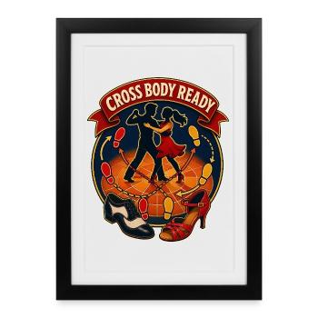 CROSS BODY READY - Framed poster (27 × 37 cm) - black - Front