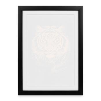 Tiger - Affiche encadrée (27 × 37 cm) - noir - Devant