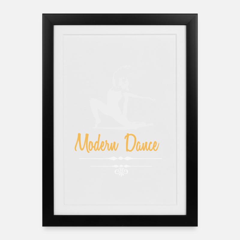 Modern Dance Dance Ballet - Framed poster (27 × 37 cm) - black