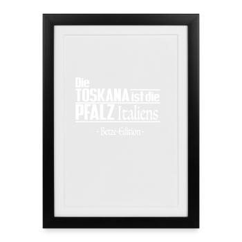 Die Pfalz Italiens - Betze Edition - Gerahmtes Poster (27 × 37 cm) - Schwarz - Vorne