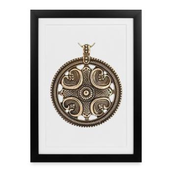 Décoration en bronze Kaleva - Affiche encadrée (27 × 37 cm) - noir - Devant