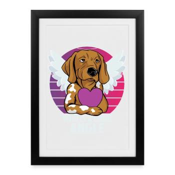 Angel Dog - Framed poster (27 × 37 cm) - black - Front