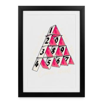 The House of Cards of Silence - Framed poster (27 × 37 cm) - black - Front