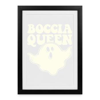 Boccia Queen Boules Ball Halloween Costume Spirit - Framed poster (27 × 37 cm) - black - Front