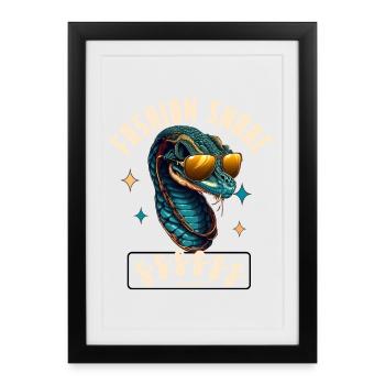 Serpent Glam Couture - Framed poster (27 × 37 cm) - black - Front