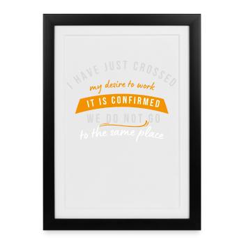 Crossed Desires, We Do Not Return - Framed poster (27 × 37 cm) - black - Front