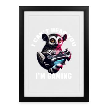 Gaming Gaming Maki Gift - Framed poster (27 × 37 cm) - black - Front